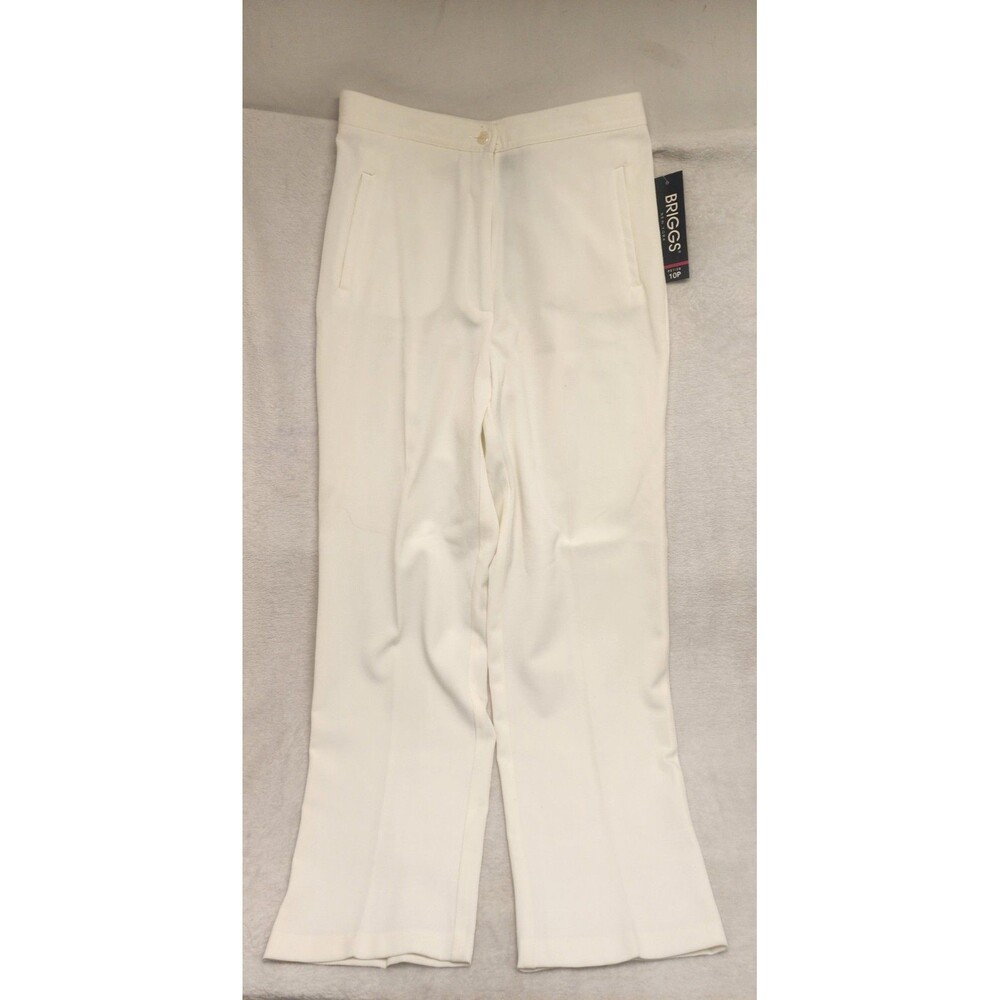 Briggs New York Off White Cream Pants Slacks Womens Size 10P